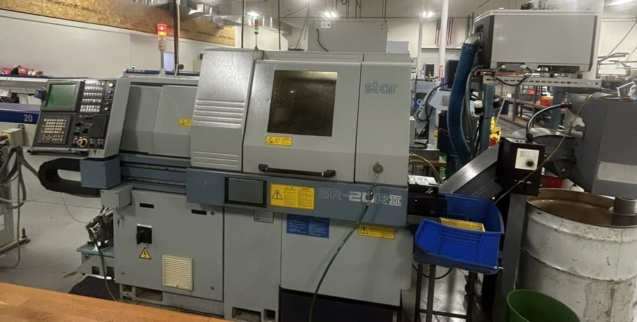 Star #SR-20RII, Swiss Type CNC Lathe, bar loader, 2004 - Image 1
