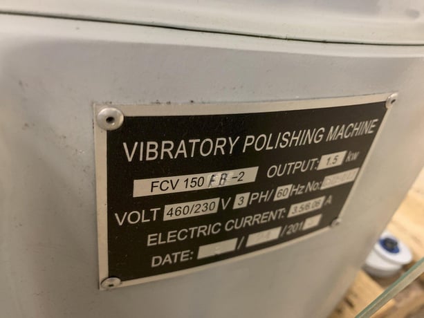 Vibra Finish #FCV-150, Vibratory Polishing / Finishing Machine - Image 10