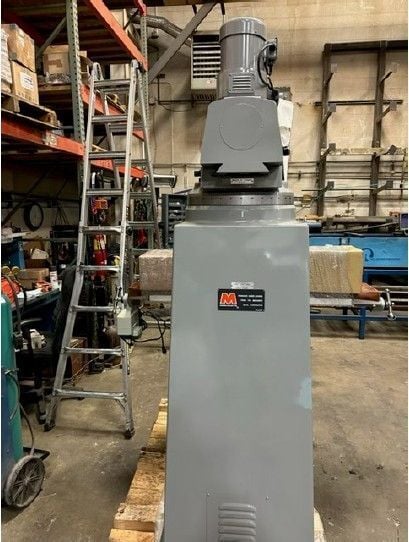 Acra #LCTM1, vertical mill, 39" x16.3" x5" travel, 3 HP, 10" x54" table, 18.5" ram, 9.6-28.1" throat, 1-shot - Image 4