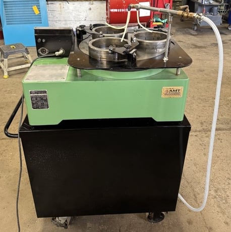 20" Lapmaster, open face, bench model, several plates available extra, timer, 3 rings (7-1/2" ID), pump - Image 6