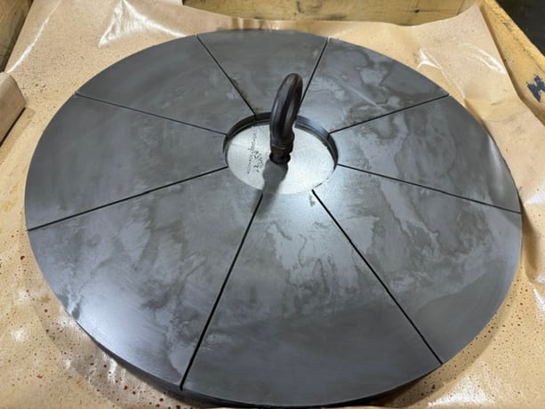 20" Lapmaster, open face, bench model, several plates available extra, timer, 3 rings (7-1/2" ID), pump - Image 9