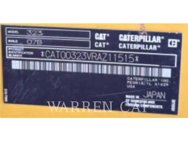 Caterpillar 323, 4759 hours, S/N: RAZ11515, 2020 - Image 6