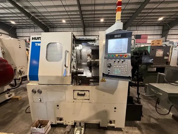 Hurco #TM-6, CNC lathe, 15.3" swing, collet chuck, 1.77" bore, 23" centers, 12.4" dia., 14" lgth, 10 turret - Image 2