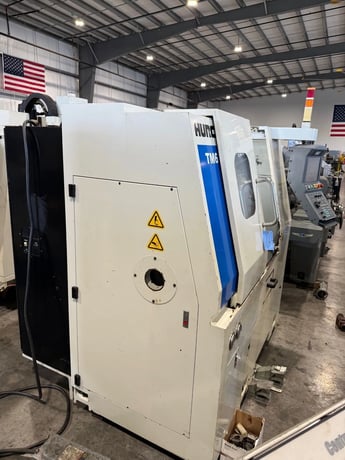 Hurco #TM-6, CNC lathe, 15.3" swing, collet chuck, 1.77" bore, 23" centers, 12.4" dia., 14" lgth, 10 turret - Image 3
