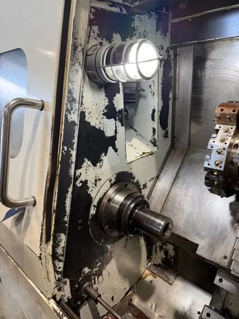 Hurco #TM-6, CNC lathe, 15.3" swing, collet chuck, 1.77" bore, 23" centers, 12.4" dia., 14" lgth, 10 turret - Image 7