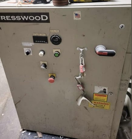 Cresswood #EF-24-40, hopper feed grinder/shredder/destroyer, includes conveyor, 2009 - Image 5