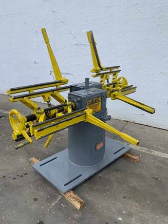 1600 lb. Cooper Weymouth #2RD, double end coil reel, 18" width, 48" outside dimensions, 11.5"-23.5" ID - Image 1