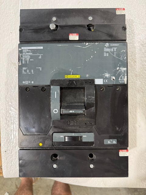 600 Amps, Square D #MAL366008041, Molded Case Circuit Breaker, 3-pole, 600 VAC/250 VDC, 3PH - Image 1