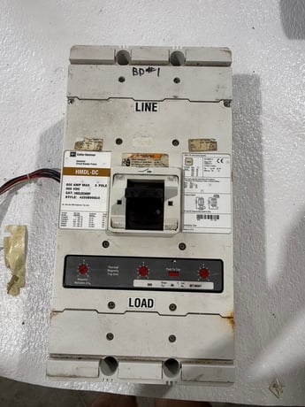 800 Amps, Cutler-Hammer #HMDLDC3800F, Molded Case Circuit Breaker, 3-pole, 600 VAC/250 VDC - Image 1