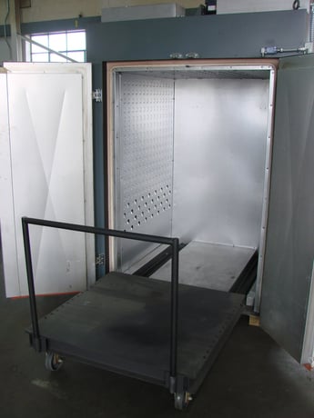 48" width x 72" H x 48" L JPW Design #HD496, roll-in cart, like new, 650°F, horizontal & vertical air-flow - Image 5