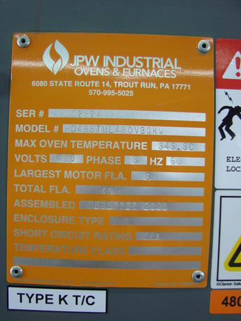 48" width x 72" H x 48" L JPW Design #HD496, roll-in cart, like new, 650°F, horizontal & vertical air-flow - Image 10