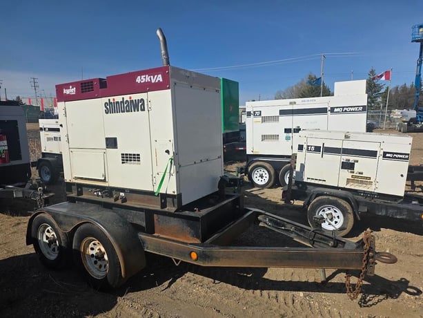36 KW Shindaiwa #45, diesel generator set, 480 Volts, 3-phase - Image 1