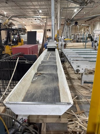 Vecoplan #VTH-45/12/2, horizontal single shaft shredder, 40 HP, 26" W x 16' L feed conveyor, 1997 - Image 3
