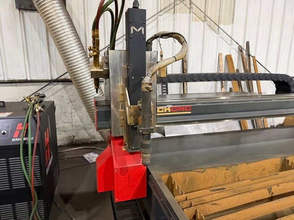 Maverick #MV612 Pro 6x12 table with Hypertherm Maxpro 200 plasma, oxy fuel torch, 2022 - Image 2