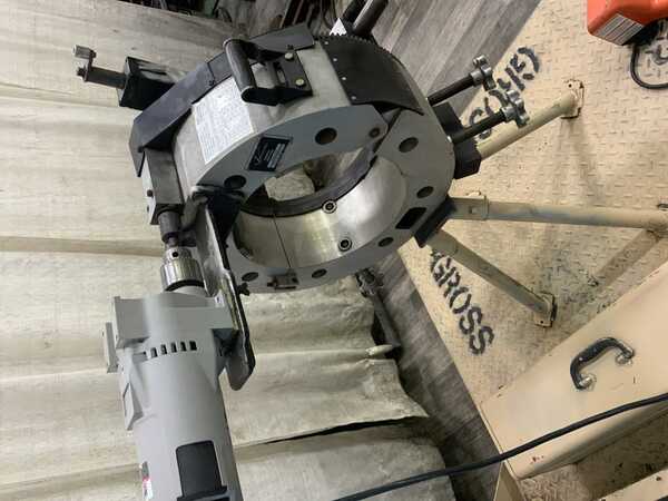 Victaulic #VG-412, orbital cut grooving tool, 4"-12" pipe capacity, mounted on portable stand - Image 4
