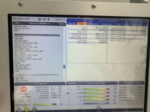 Haas #ST-20Y, CNC Turning Center, 31.7" swing, 21" machining length, 11.75" turning diameter, 8" chuck, 2.5" - Image 5
