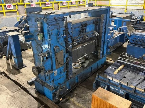 72" x 0.325" Delta #72-72, Cut-To-Length line, 72000 lb., 80" OD, 22"-30" ID, entry 4-arm turnstyle, powered - Image 4