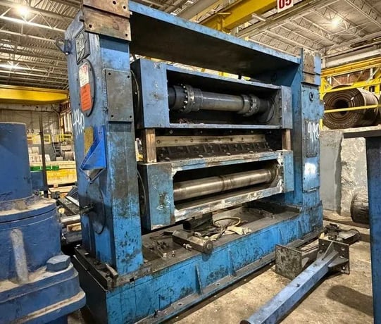 72" x 0.325" Delta #72-72, Cut-To-Length line, 72000 lb., 80" OD, 22"-30" ID, entry 4-arm turnstyle, powered - Image 9