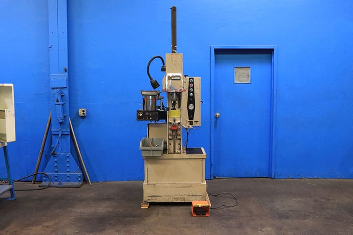 6 Ton, Haeger #HP6-C, hardware insertion press, 8.5" stroke, 18" throat, 3/8" - 8-1/2" vertical upstroke - Image 1