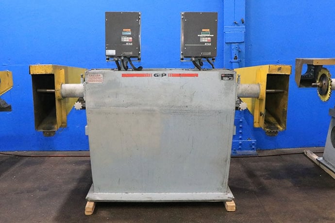 G & P #2MVS-1000, grinding & polishing buffing lathe, 1.5" x 6" spindle, 2008 - Image 1