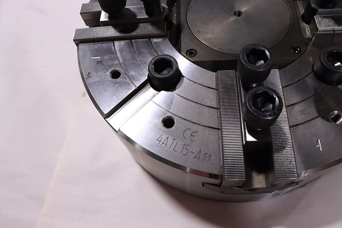 15" Atlas #4ATL15-A11, hydraulic chuck lathe, 4-jaws, A-11 mount, 4.625" hole - Image 6