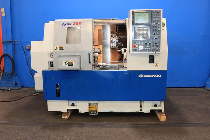 Daewoo Doosan #Lynx-200LC, CNC lathe, 18.1" swing, collet chuck, 1.5" bar, 19.6" centers, 11.02" dia., 19.68" - Image 2