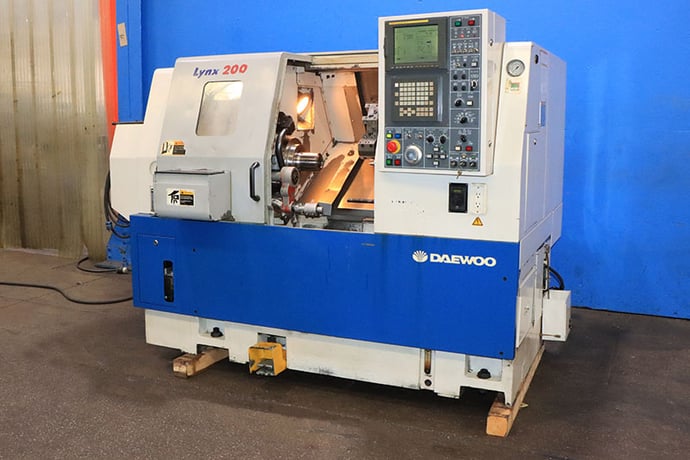 Daewoo Doosan #Lynx-200LC, CNC lathe, 18.1" swing, collet chuck, 1.5" bar, 19.6" centers, 11.02" dia., 19.68" - Image 4