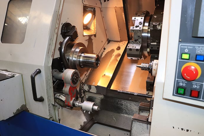 Daewoo Doosan #Lynx-200LC, CNC lathe, 18.1" swing, collet chuck, 1.5" bar, 19.6" centers, 11.02" dia., 19.68" - Image 5
