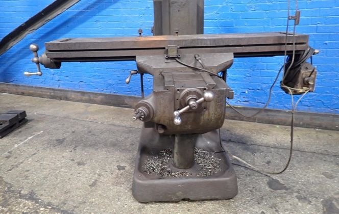 Bridgeport #138961, vertical mill, 48" x 9" table, 1.5 HP, 1730 RPM, 230/460 V. - Image 1