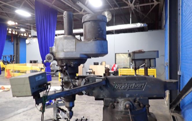 Bridgeport #138961, vertical mill, 48" x 9" table, 1.5 HP, 1730 RPM, 230/460 V. - Image 8