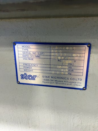 Star Micronics #SR-20R-II, CNC lathe, 1" bore, Fanuc 18i-TB, chip tray, 2004 (2 available) - Image 7