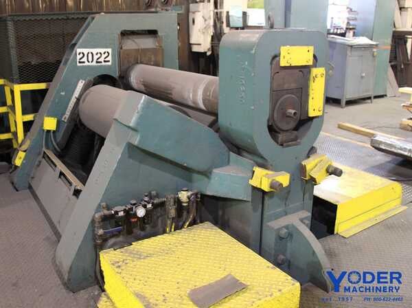 4' x 1-11/16" Bertsch #18, heavy duty, 50" rolls, 17" roll diameter, hyd.drop end, 50 HP, #62696 - Image 1