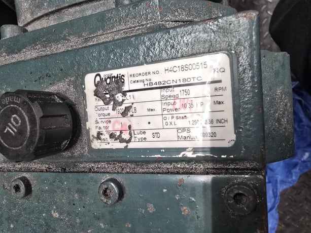 Sweed #5403AD-R, scrap chopper, automatic feed drive, 1 rotating knife, 3-3/4" cut length, 5 HP, 460/3/60 - Image 2