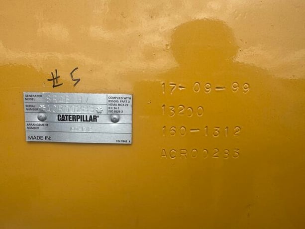 2000 KW, 1800 RPM, Caterpillar #SR4-HV, Generator End, 13,200 Volt, 3PH, 1999 - Image 4