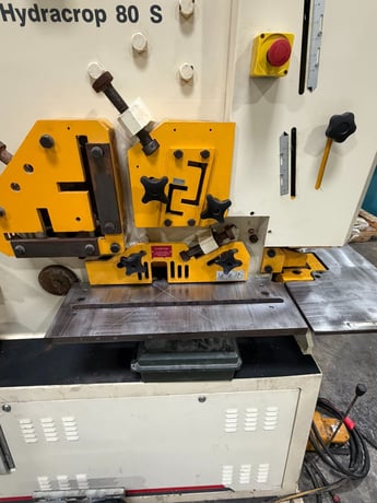 5" x 5" x 1/2" Geka #Hydracrop-80S, Ironworker, 88 ton, 12" throat, 2022 - Image 2