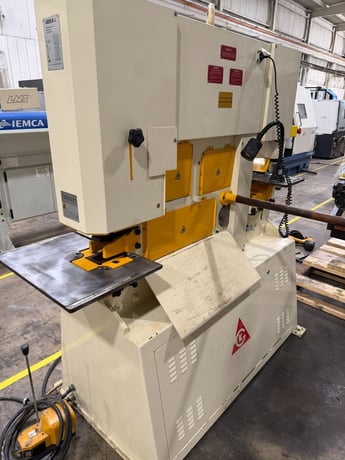 5" x 5" x 1/2" Geka #Hydracrop-80S, Ironworker, 88 ton, 12" throat, 2022 - Image 5