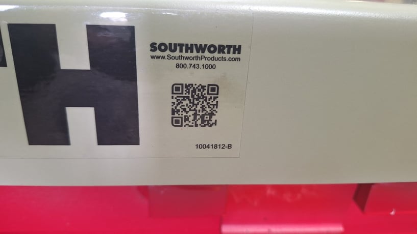 1100 lb. Southworth #CLL1.1-26, back saver lite portable lift, 24" x40" tbl., 36.5" lift height - Image 5