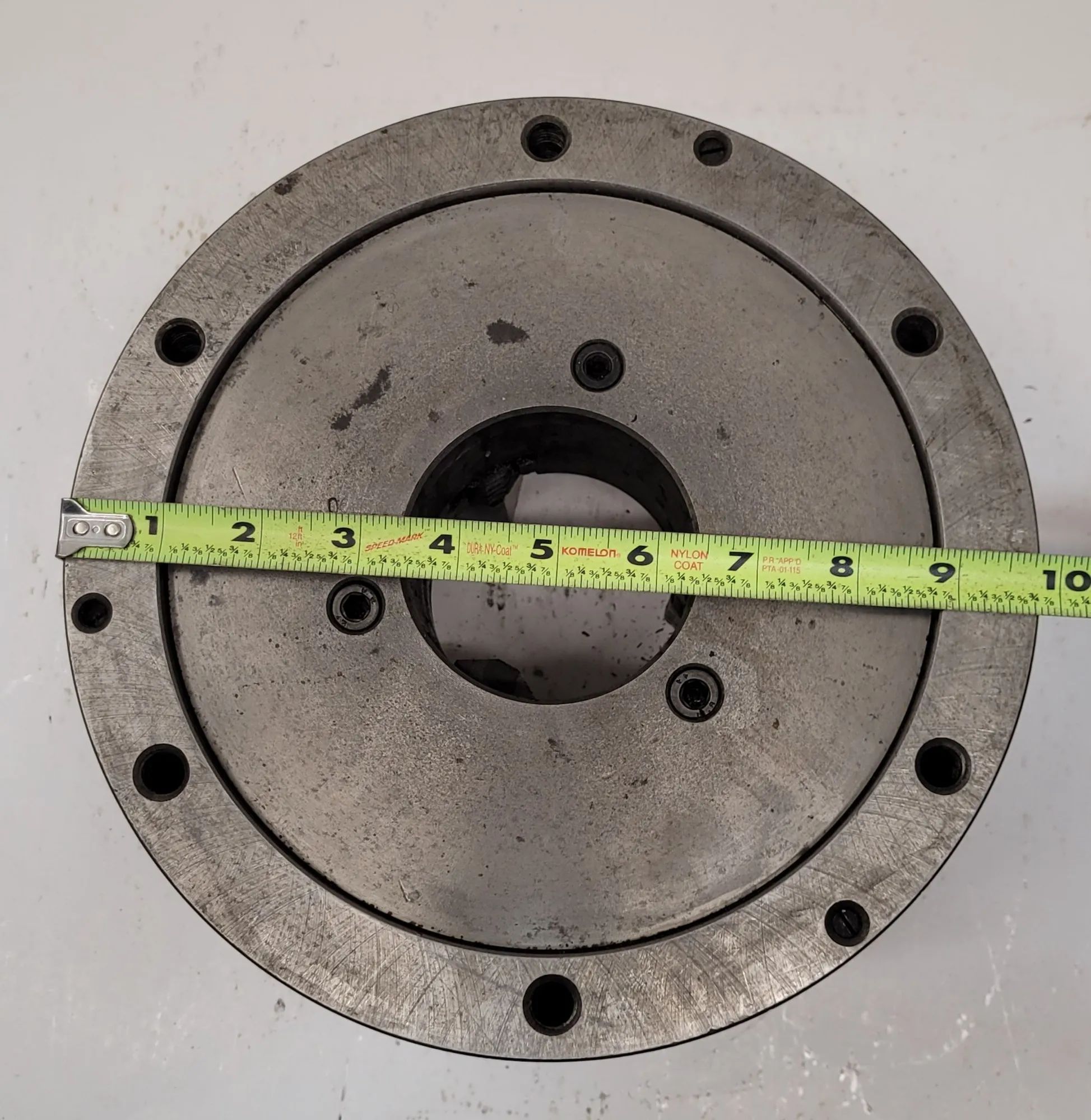 10" Bison, 3-jaw lathe chuck, 3" thru hole, 94107 - Image 3