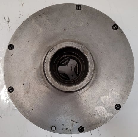 10" Cushman #1034E2, 3-jaw lathe chuck, 2" center hole, 94112 - Image 8