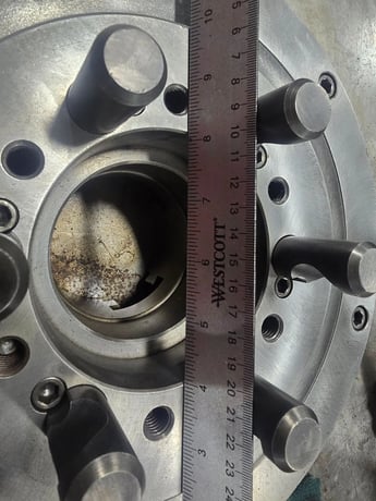 12" Buck, 3-jaw lathe chuck, D1-6 mount, 3-1/4" thru hole, 94055 - Image 3