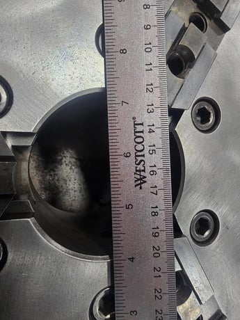 12" Buck, 3-jaw lathe chuck, D1-6 mount, 3-1/4" thru hole, 94055 - Image 5