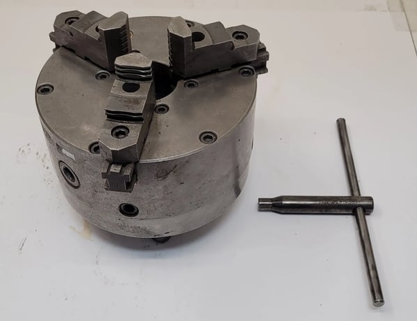 8" BTC, 3-jaw self-centering lathe chuck, D1-6 mount, 2-1/4" center hole ID, 94150 - Image 10