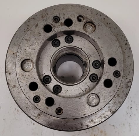 8-1/4" Kitagawa #B-208, 3-jaw open center power lathe chuck, 1.7" thru-hole, 92193 - Image 5