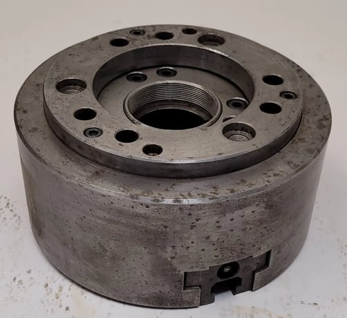 8-1/4" Kitagawa #B-208, 3-jaw open center power lathe chuck, 1.7" thru-hole, 92193 - Image 6