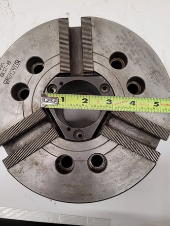 8-1/4" Kitagawa #B-208, 3-jaw open center power lathe chuck, 1.7" thru-hole, 92193 - Image 8