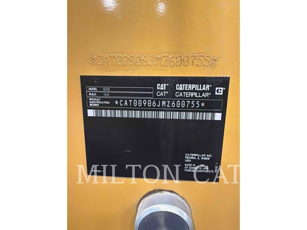 Cat 906, Wheel Loader, 1192 hours, S/N: MZ600755, 2024 - Image 6