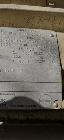 100 HP 1780 RPM U.S. Motors, Frame 405T, AC Electric Motor, 230/460 Volt, 3PH - Image 6