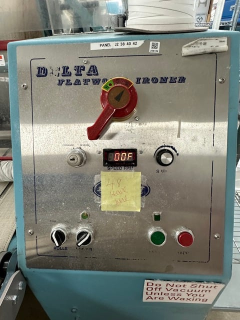32" x 120" Braun #2S32, 2-Roll Steam Heated Flatwork Ironer, 125 psig, 208 Volt, 2002 - Image 3
