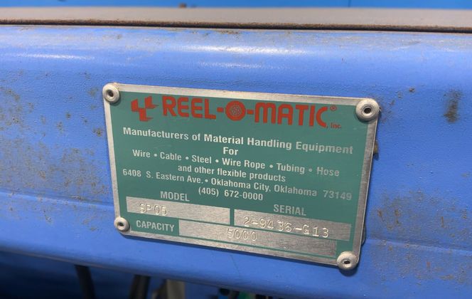 5,000 lb. Reel-O-Matic #SP-05, Reeling and Coiling Machine, 5 HP - Image 4