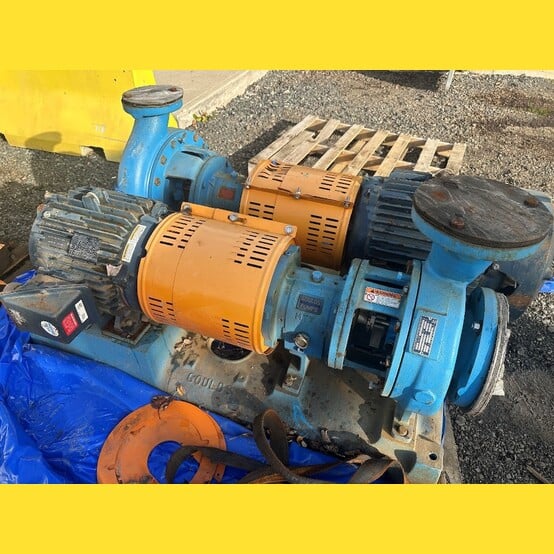 Goulds #3196, Centrifugal Pump, 4" x 6", 13.375" impeller, 1800 RPM, 15 HP, 575 V. - Image 1